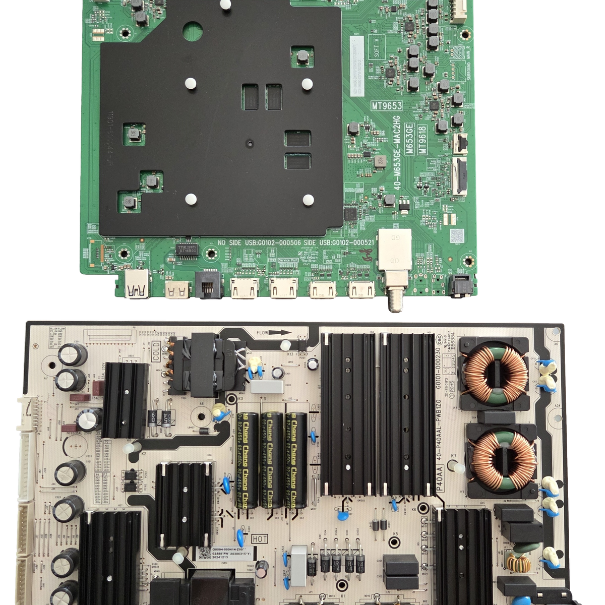 テレビ基板 TNPA4848 75QM8K TCL TV Repair Parts Kit. G0301-000642-Z00 Main Board, G0504
