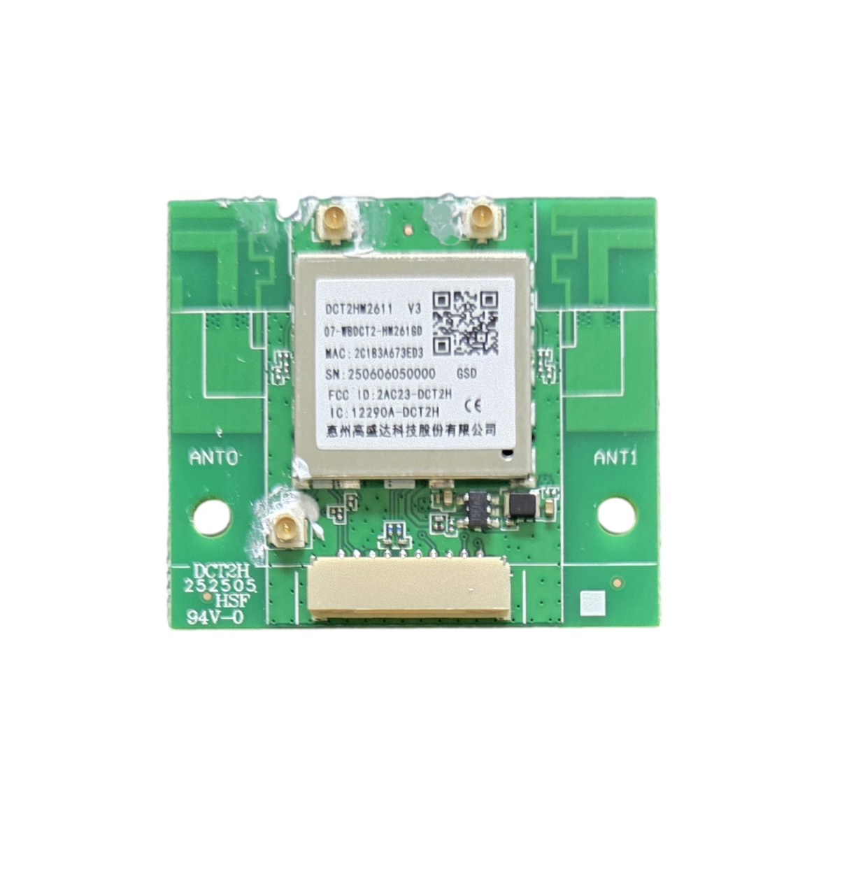 07-WBDCT2-HM261GD, Insignia Wi-Fi Board, DCT2HM2611, NS-65F501NA26