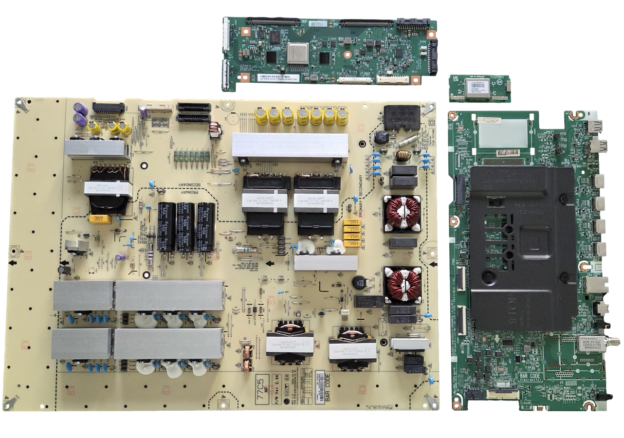 OLED77C5PUA LG TV Repair Parts Kit, EBT30077002 Main Board, EBR44469701 Power Supply, 6871L-7999A T-Con, EAT65164805 Wifi, OLED77C5PUA