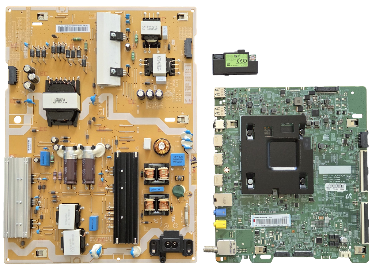 UN65MU6290FXZA Samsung TV Repair Parts Kit, BN94-12696C Main Board, BN44-00808E Power Supply, BN59-01174D Wifi, UN65MU6290FXZA