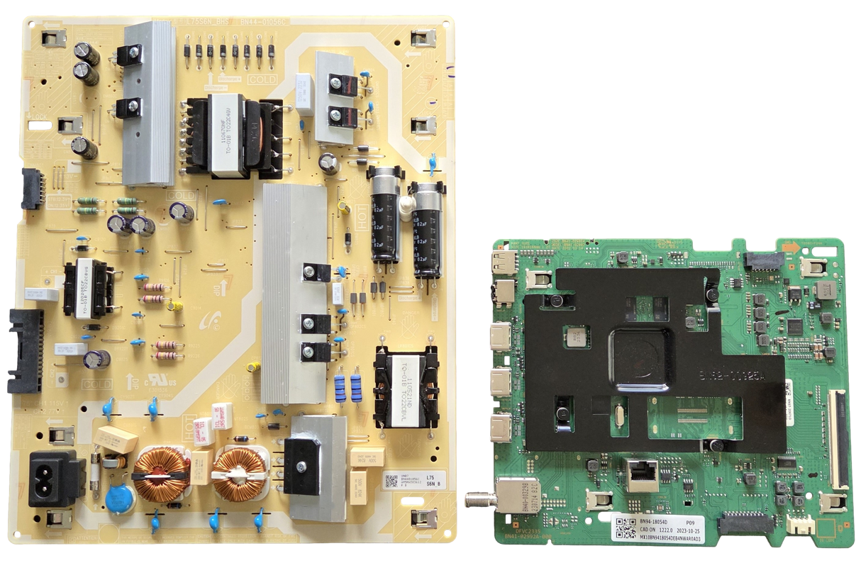 UN70CU7000BXZA Samsung TV Repair Parts Kit, BN94-18054D Main Board, BN44-01056C Power Supply, UN70CU7000BXZA UF02, UN70CU7000BXZA