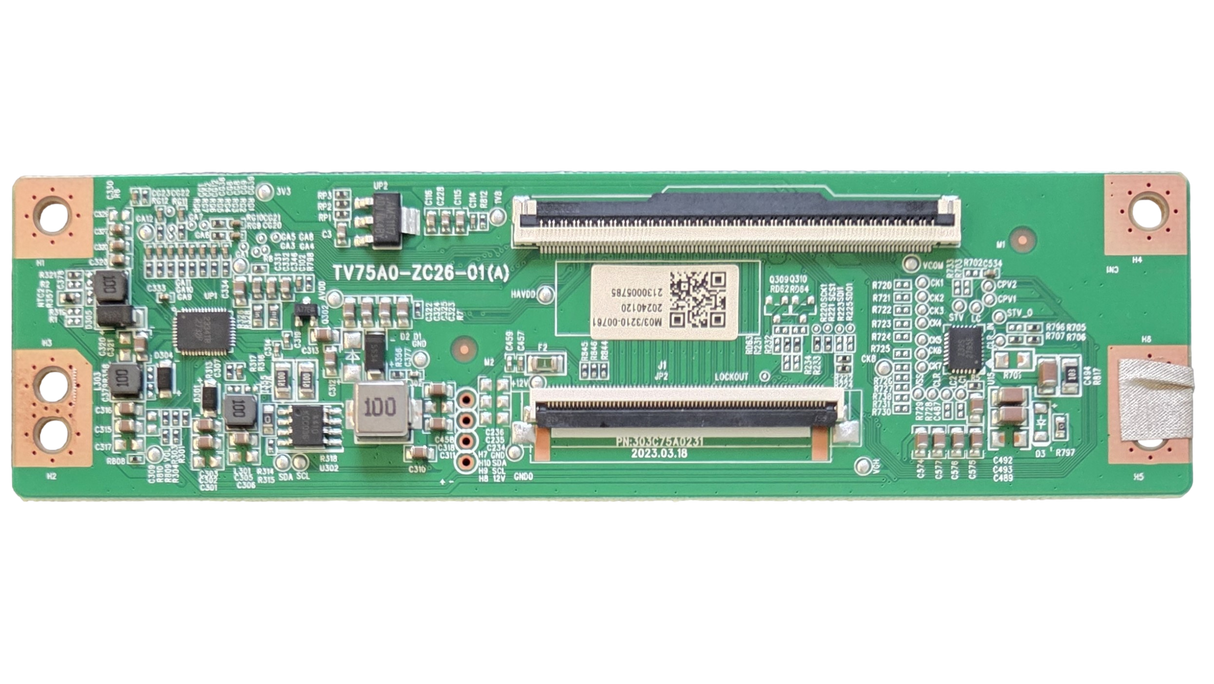 513C75A0M03 Onn T-Con, TV75A0-ZC26-01(A), M03, 303C75A0231, 100044717