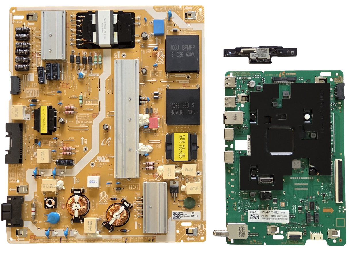 QN65Q60BDFXZA Samsung TV Repair Parts Kit, BN94-17378E Main Board, BN44-01102C Power Supply, BN59-01403A Wifi, QN65Q60BDFXZA WA03, QN65Q60BDFXZA