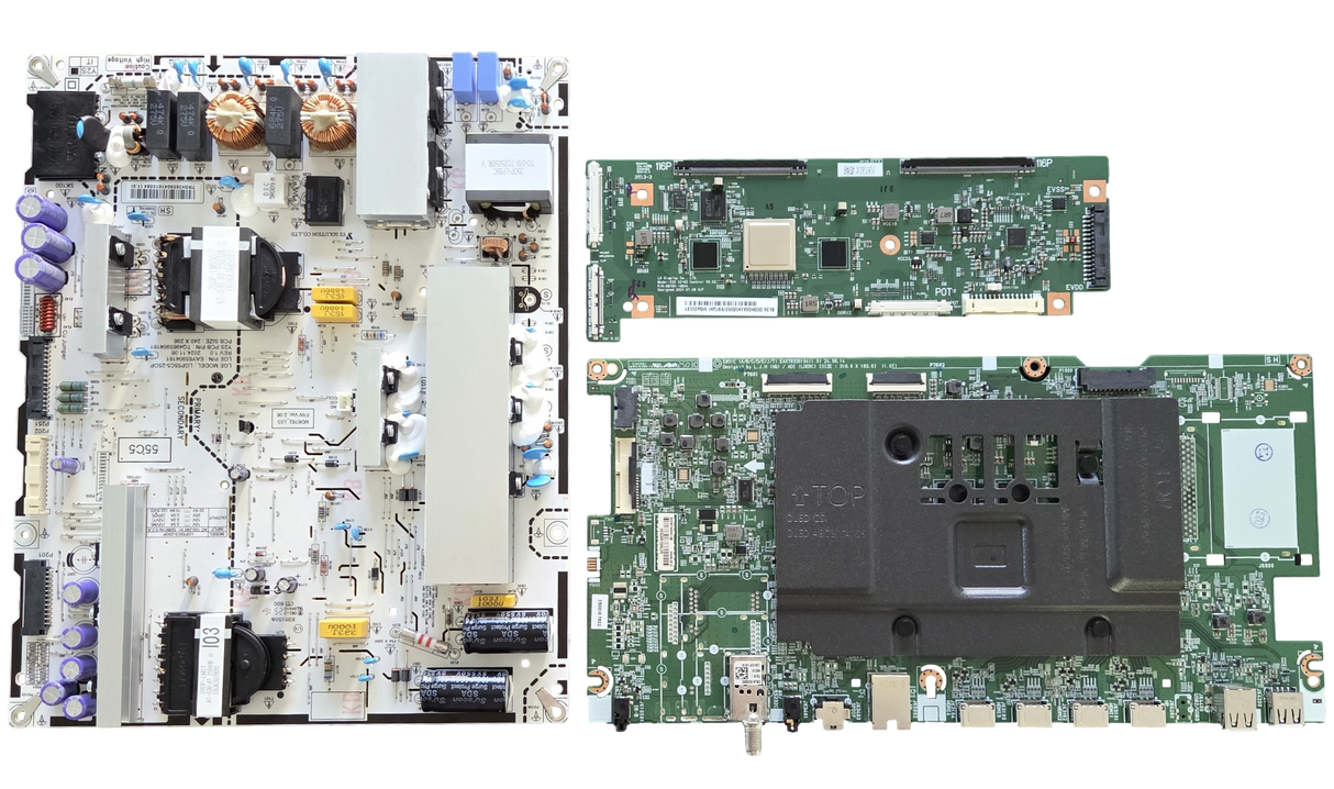 OLED55C5PUA LG TV Repair Parts Kit, EBT30061802 Main Board, EAY65904161 Power Supply, 6871L-8060B T-Con, OLED55C5PUA