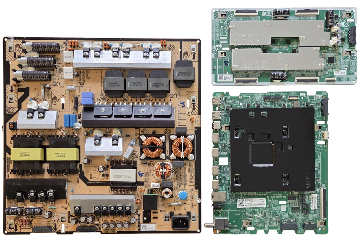 QN85Q8DTAFXZA Samsung TV Repair Parts Kit, BN94-15432L Main Board, BN44-01039A Power Supply, BN44-01040A LED Driver, QN85Q8DTAFXZA