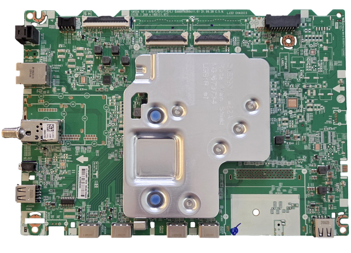 EBU66783603 LG Main Board, EAX69763504(1.0), 50QNED80UQA.BUSSLJM, 50QNED80UQA