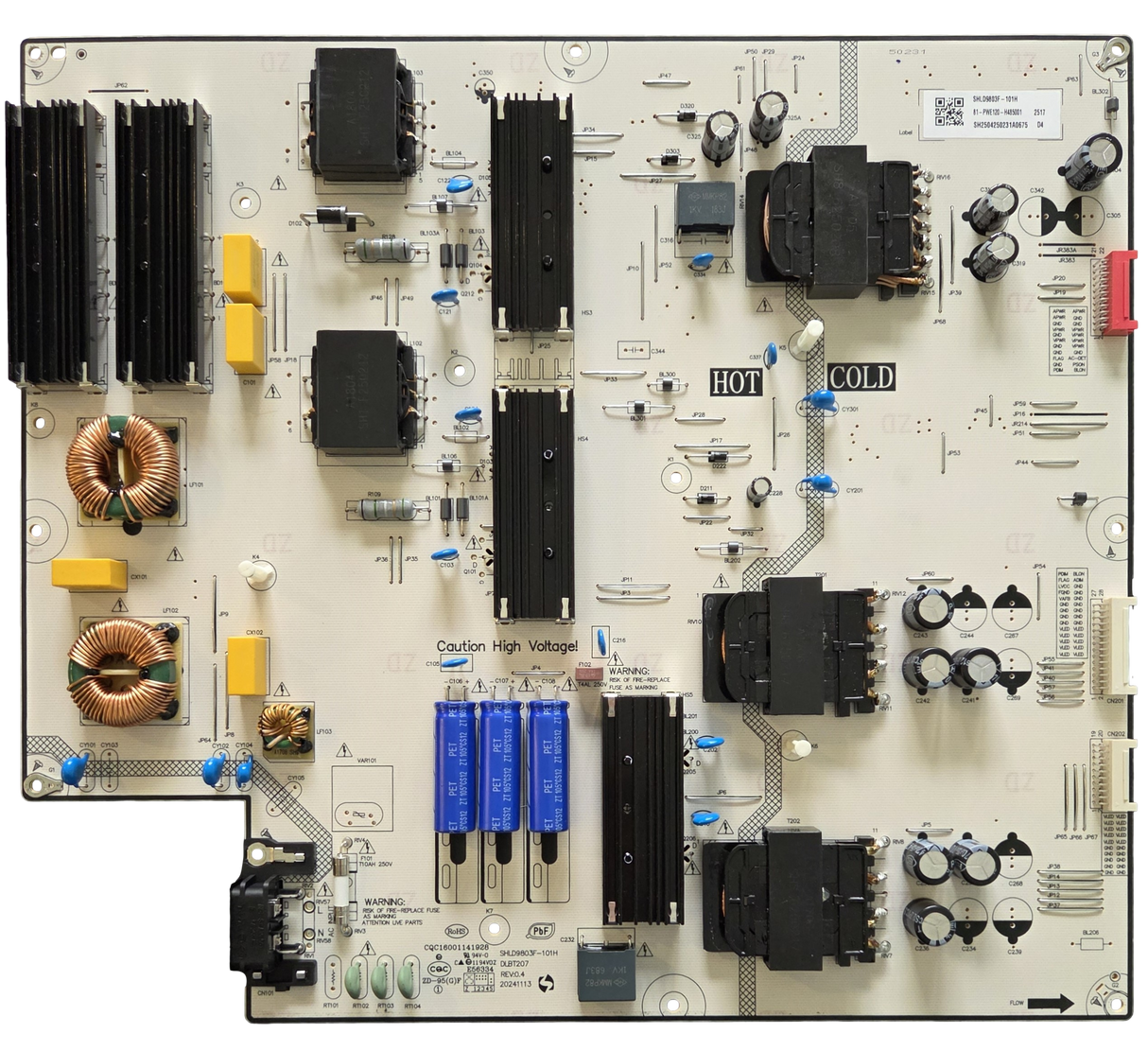 81-PWE120-H485001 LG Power Supply Board, SHLD9803F-101H, 2517, 85QNED92AUA.CUSDKH, 85QNED92AUA