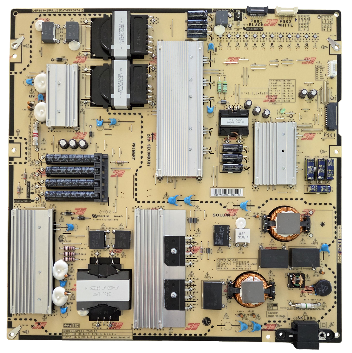 EAY65920741 LG Power Supply, LGP86S-25UL12, 86QNED85AUA