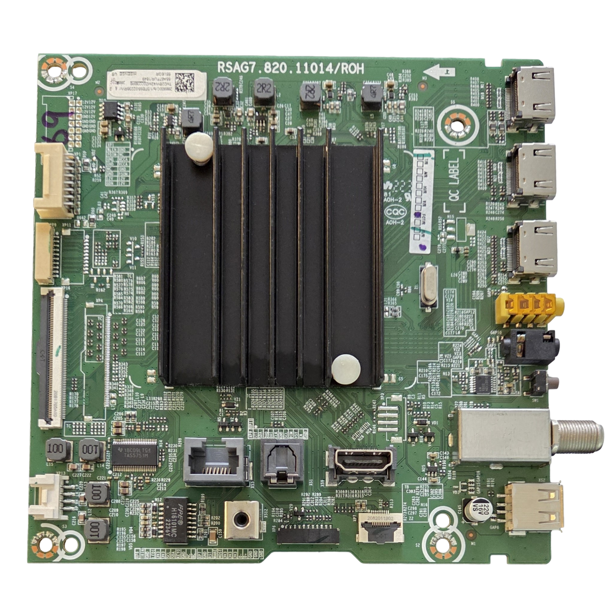 303524 Hisense Main Board, 288900, 288901, RSAG7.820.11014/ROH, 55A67F ...