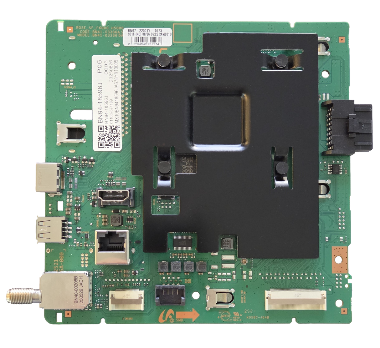 BN94-18596J Samsung Main Board, BN97-22001Y, UN40F6000FF, UN40F6000FFXZA