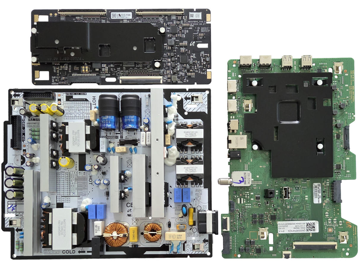 QN55S90FAFXZA Samsung TV Repair Parts Kit, BN94-18626B Main Board, BN44-01327A Power Supply, BN96-59920A T-Con, QN55S90FAFXZA
