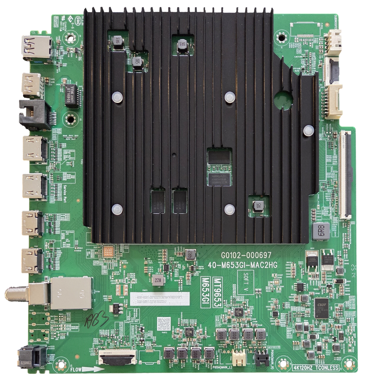 G0301-000917-Z00 TCL Main Board, G0102-000697, 40-M653GI-MAC2HG, 65QM67K, 75QM6K, 85QM61K, 75Q7K, 85QM6K, 65Q71K, 85Q7K, 85QM63K