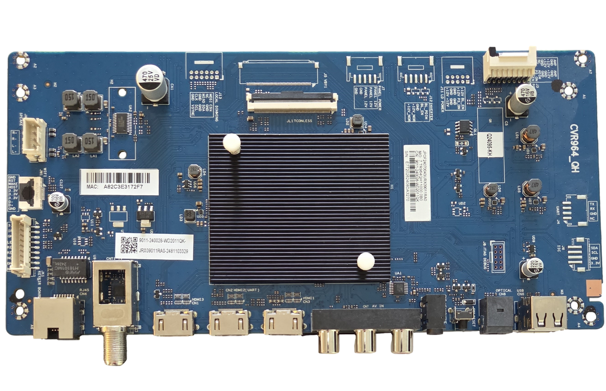 9011-240028-WD2011QK Onn Main Board, CVR964_QH, Q24095-KH, 100012585