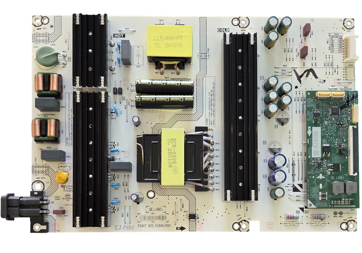 423021 Hisense Power Supply, RSAG7.820.51840/ROH, 51840-G, 65QD7QF