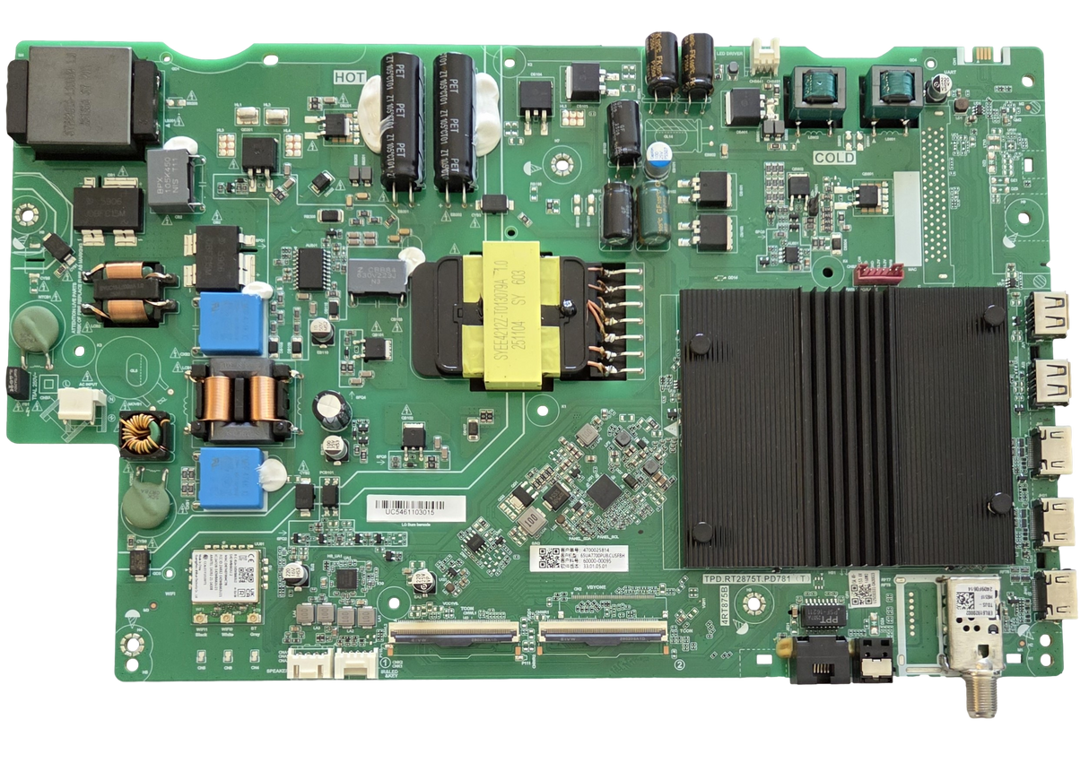 60000-00095 LG Main Board, 4700025814, TPD.RT2875T.PD781, 65UA7700PUB