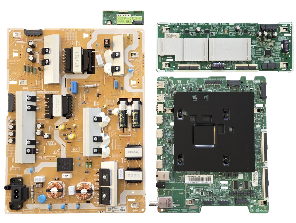 QN65Q7DRAFXZA Samsung TV Repair Parts Kit, BN94-14011H Main Board, BN44-00982A Power Supply, BN44-00978D LED Driver, BN59-01314A Wifi, QN65Q7DRAFXZA AA03, QN65Q7DRAFXZA