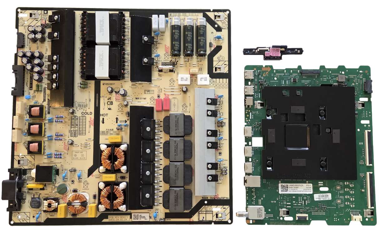 UN98DU9000FXZA Samsung TV Repair Parts Kit, BN94-18398P Main Board, BN44-01283A Power Supply, BN59-01468A Wifi, UN98DU9000FXZA