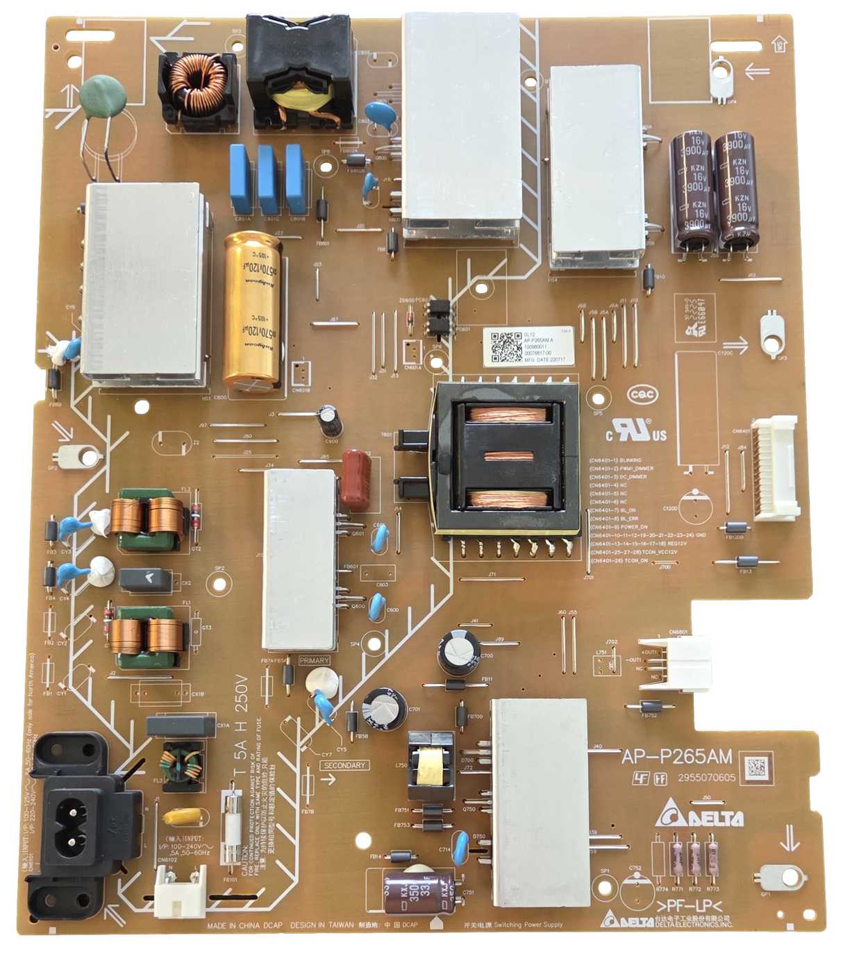 1-009-800-11 Sony Power Supply, 100980011, AP-P265AM A, KD-50X77L