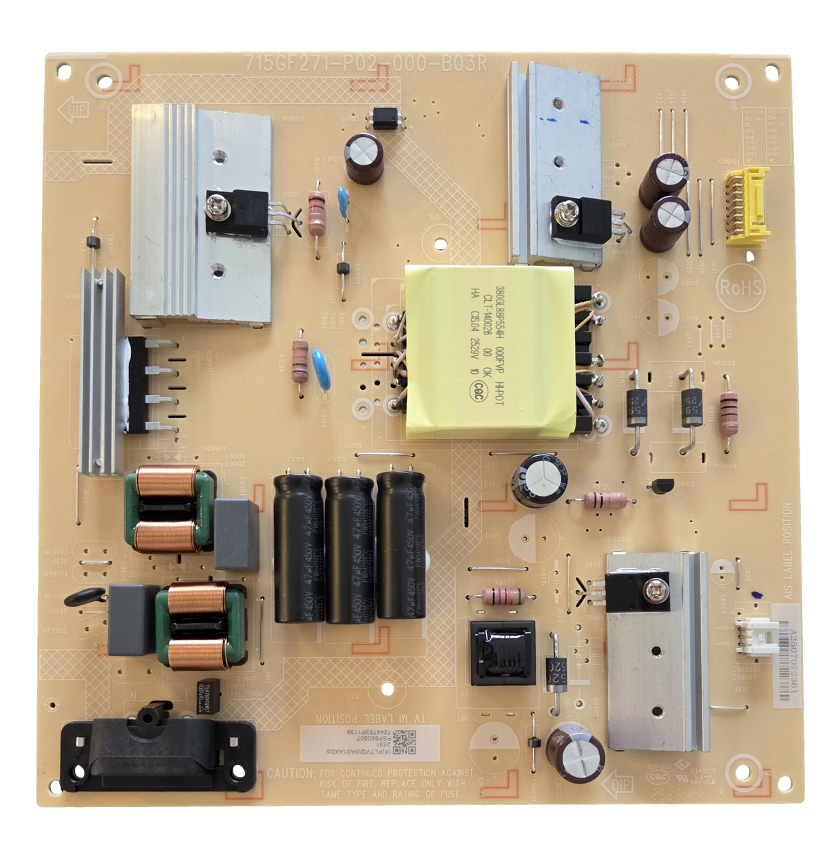 PLTVQWA31AXD5 Roku Power Supply, 715GF271-P02-000-B03R, 55CC
