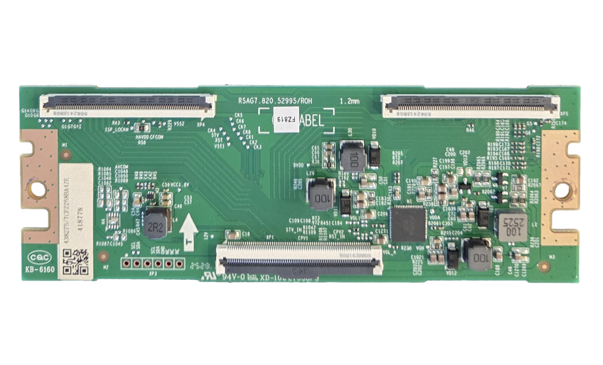 438275, Hisense T-Con Board, 418778, RSAG7.820.52995/ROH, 65QD6QF