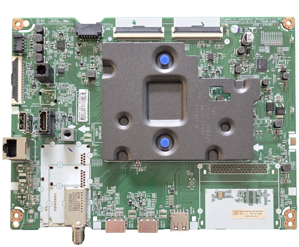 EBT30297601 LG Main Board, EAX70304203(1.2), 75UA7000PUB.BUSNLKR, 75UA7000PUB