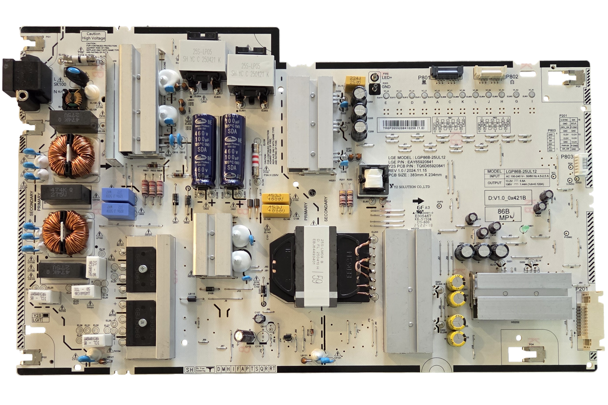 EAY65920841 LG Power Supply, LGP86B-25UL12, 86QNED82AUA