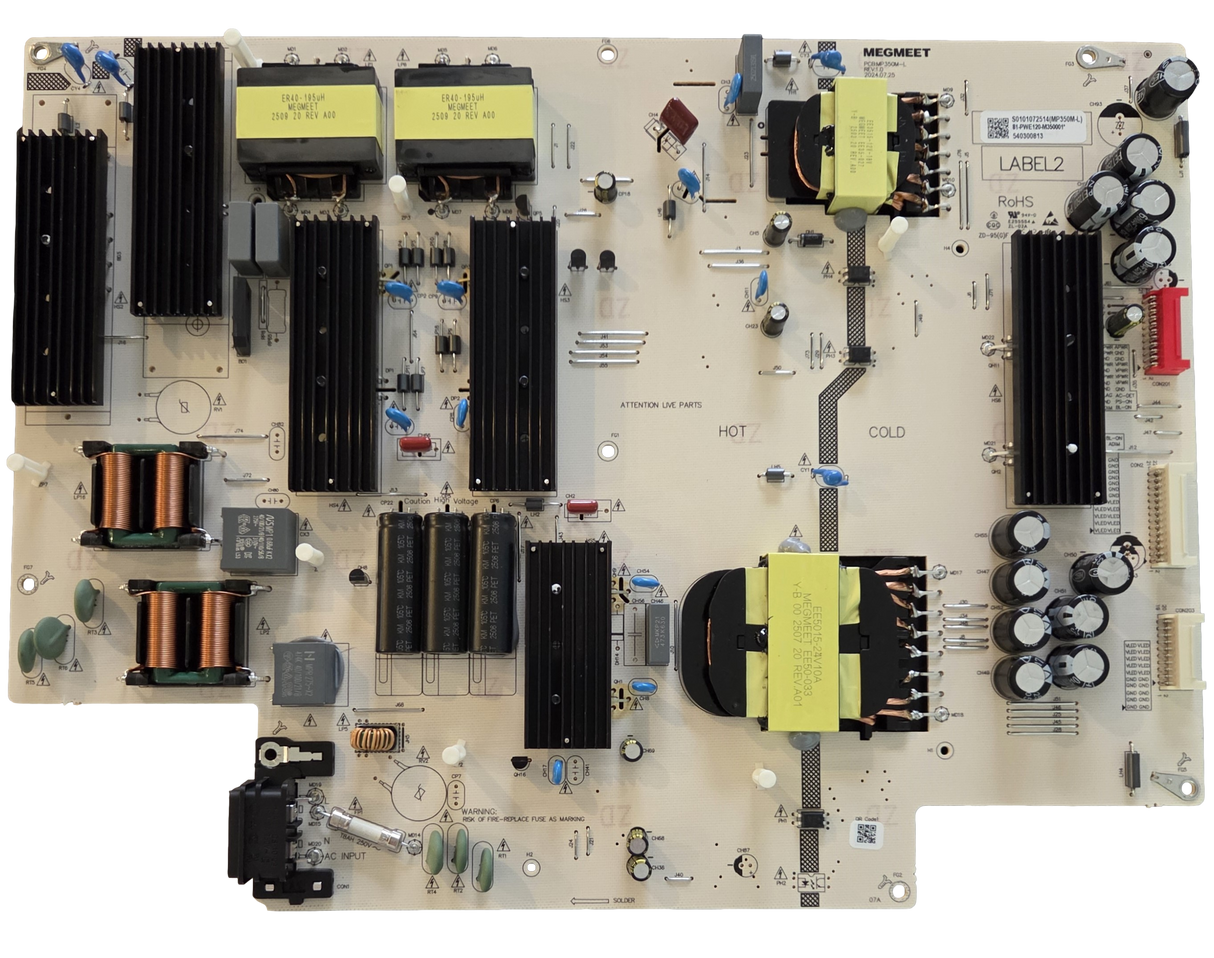 81-PWE120-M350001 LG Power Supply Board, MP350M-L, 65QNED92AUA, 65QNED92AUA.CUSDKH