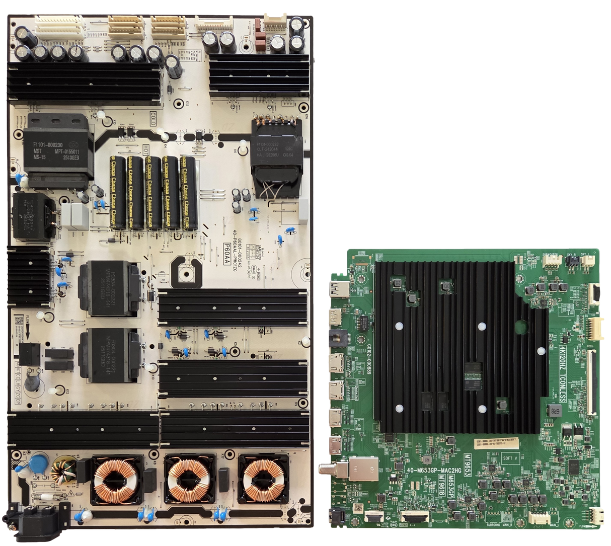 75QM9K TCL TV Repair Parts Kit, G0301-000888-Z00 Main Board, G0504-000436-Z00 Power Supply, 75QM9K