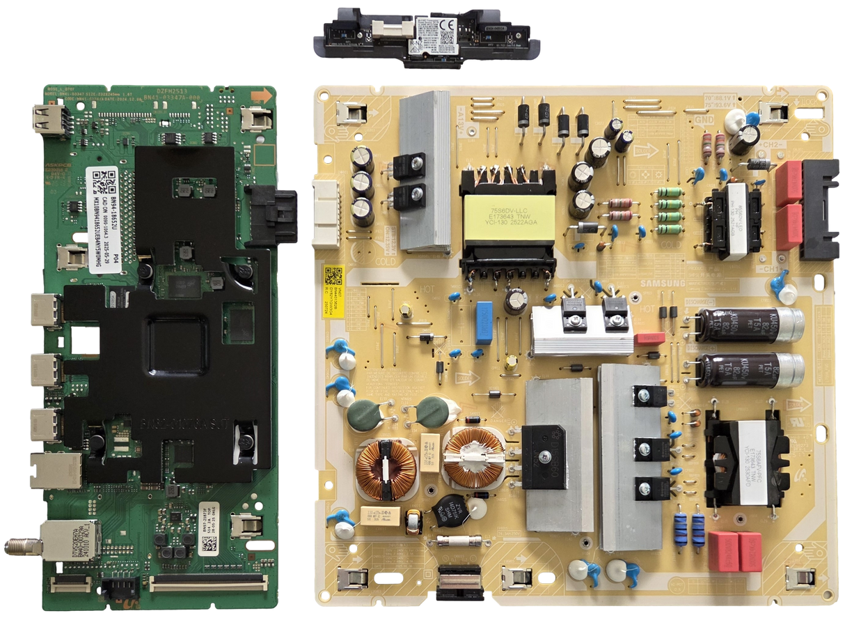 QN75Q7FAAFXZA Samsung TV Repair Parts Kit, BN94-18652U Main Board, BN44-01362B Power Supply, BN59-01461A Wifi, QN75Q7FAAFXZA