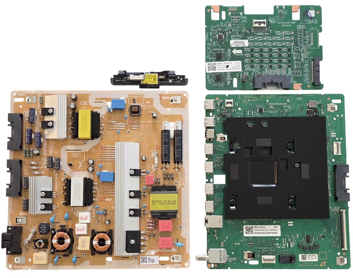 QN55QN70FAFXZA Samsung TV Repair Parts Kit, BN94-18618L Main Board, BN44-01344A Power Supply, BN94-18541A LED Driver, BN59-01485A Wifi, QN55QN70FAFXZA AA01, QN55QN70FAFXZA