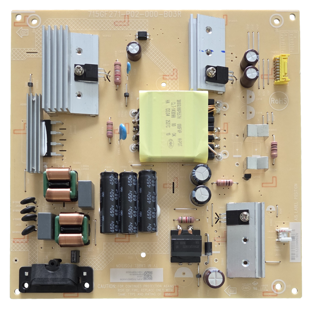 PLTVQI921AXD6 Roku Power Supply, 715GF271-P02-000-B03R, 65CC