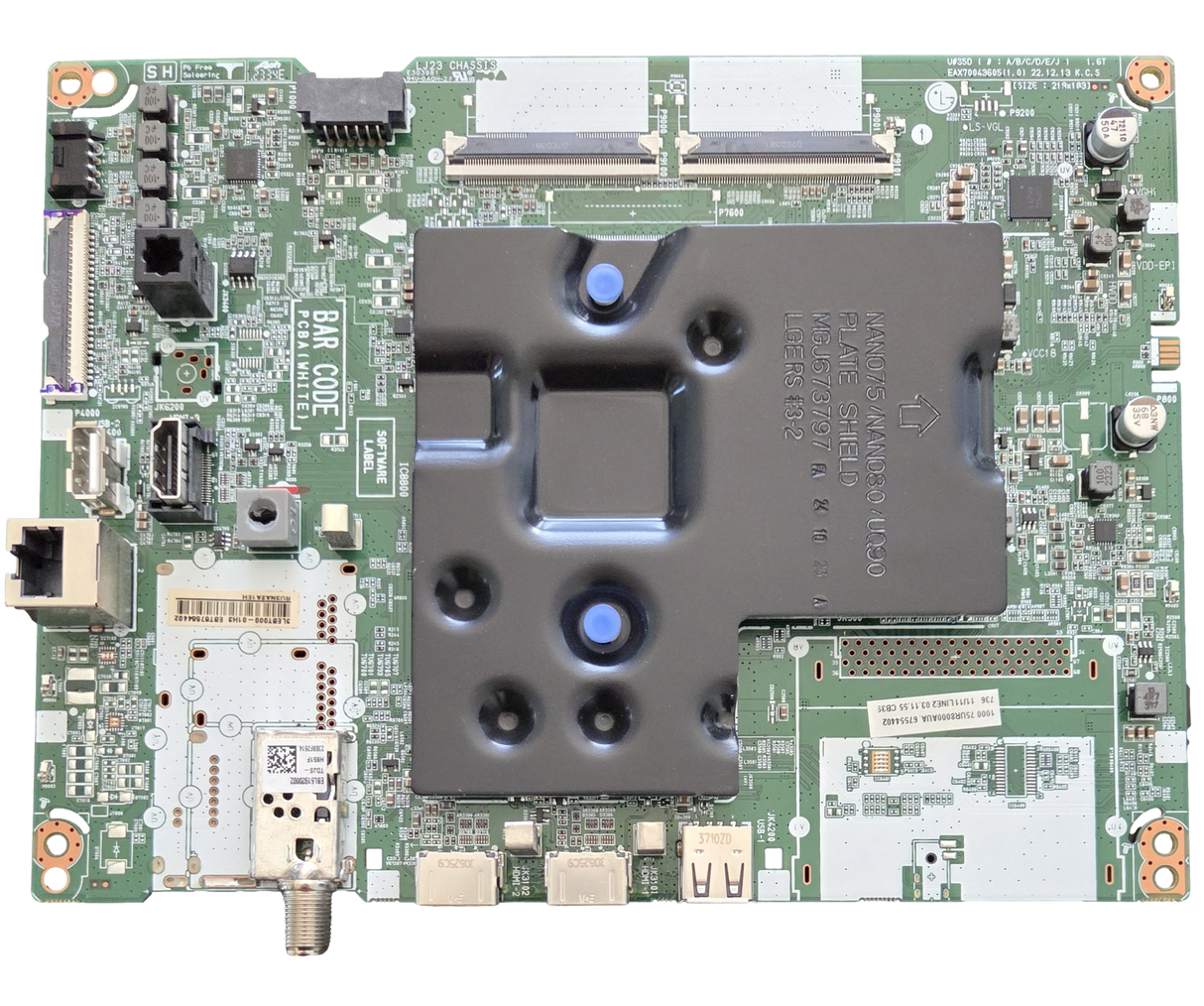 EBT67554402, LG Main Board, EAX70043605(1.0), 75UR8000AUA, 75UR8000AUA.BUSCLKR