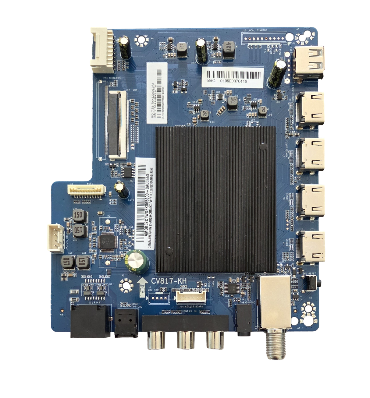 317GAAMBK52CTW Onn Main Board, 317GAAMBK52CTW, CV817-KH, T23066-TT, 100012586