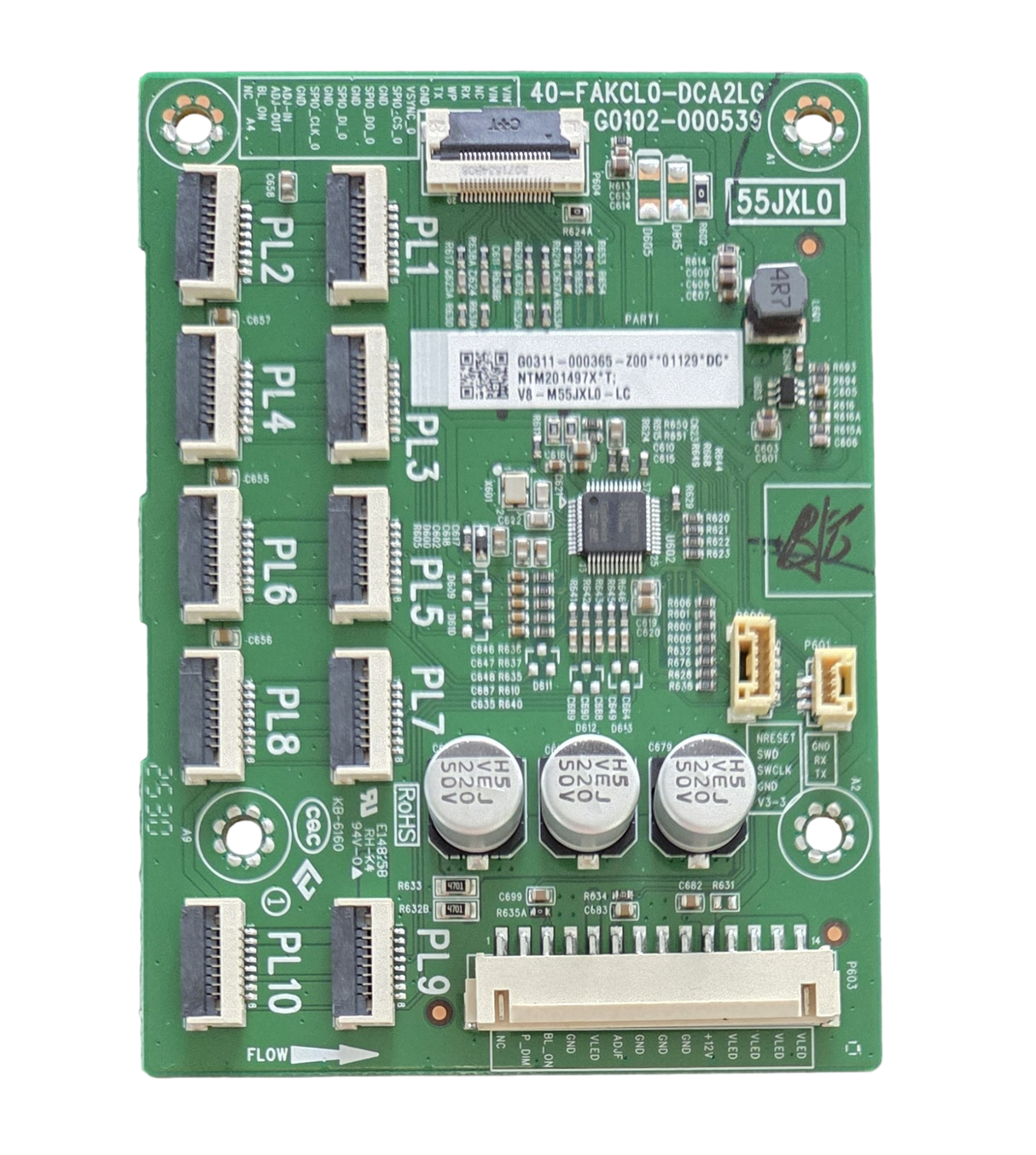 G0311-000365 TCL LED Driver, G0311-000365-Z00, V8-M55JXL0-LC, 40-FAKCL0-DCA2LG, G0102-000539, 50QM5K