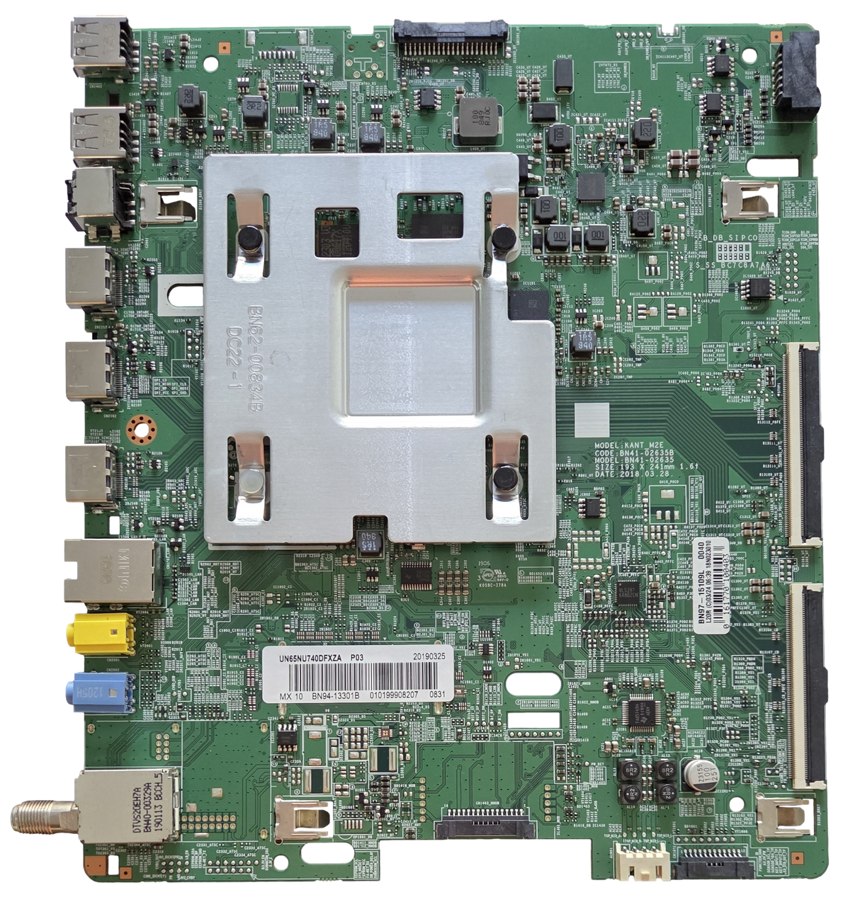 BN94-13301B Samsung Main Board, BN41-02635B, BN97-15109L, UN65NU740DFXZA
