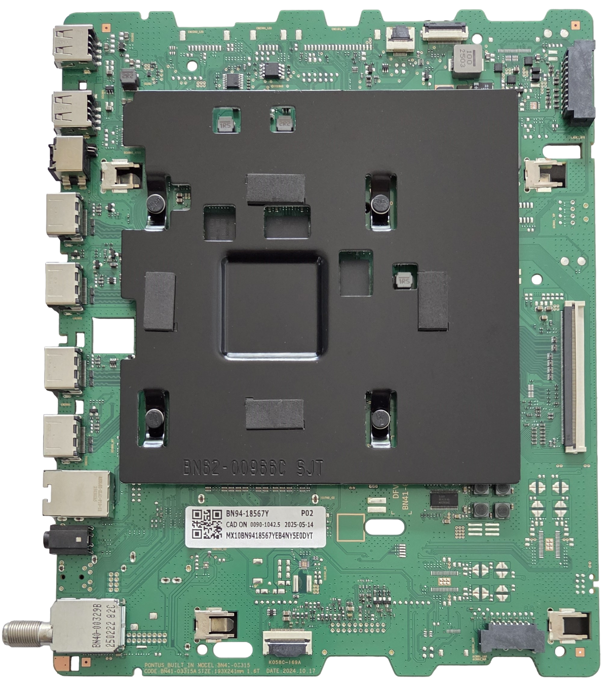 BN94-18567Y Samsung Main Board, BN41-03315A, QN75QN80FDF, QN75QN80FDFXZA