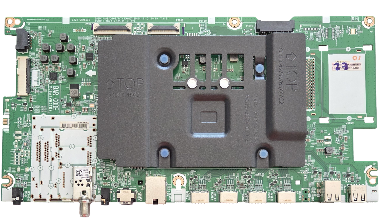 EBU66738001 LG Main Board, EAX69718004(1.0), OLED77C2PUA, OLED77C2PUA.DUSQLJR