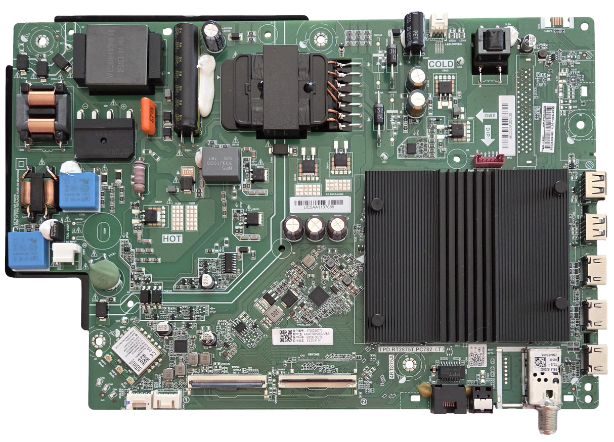 EBT30292009 LG Main Board, TPD.RT2875T.PC782, 43UA7700PUB, 43UA7700PUB.AUSFBJR