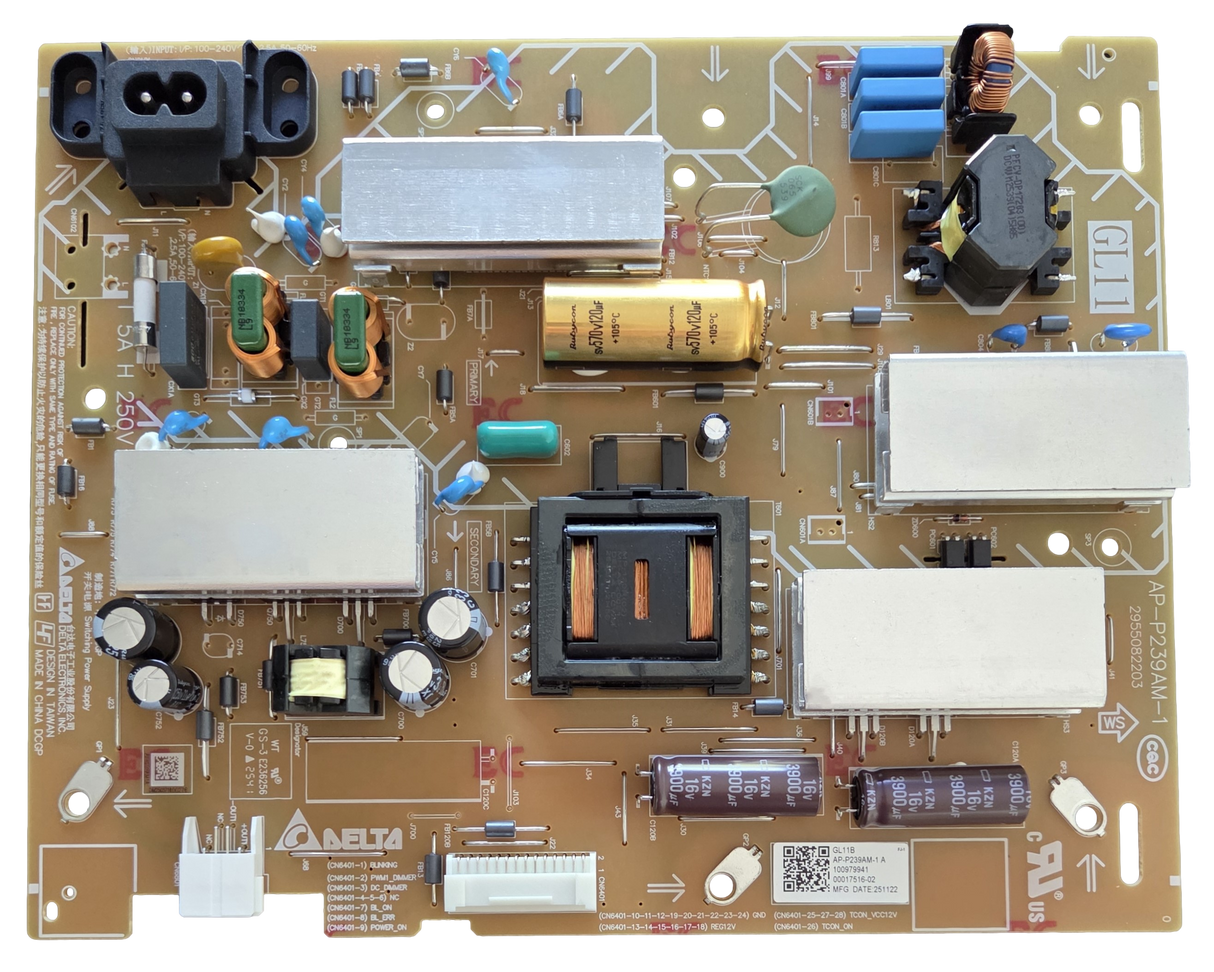 1-009-799-41 Sony Power Supply, 100979941, AP-P239AM-1, K-43S30, KD-43X85K, KD-43X77L