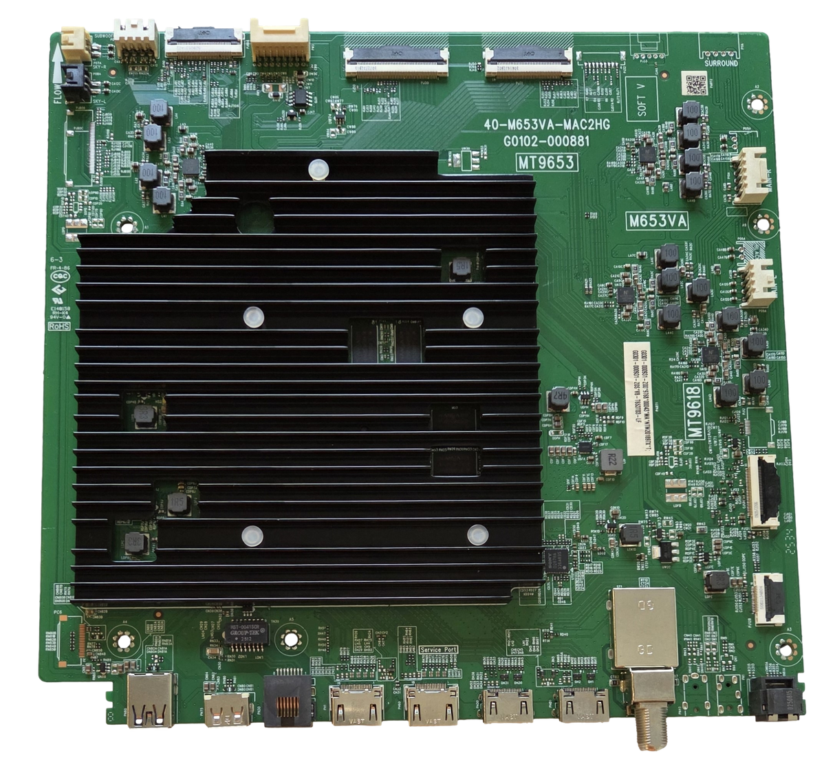 G0301-000931-Z00 TCL Main Board, G0301-000931, 40-M653VA-MAC2HG, G0102-000881, 98QM9K