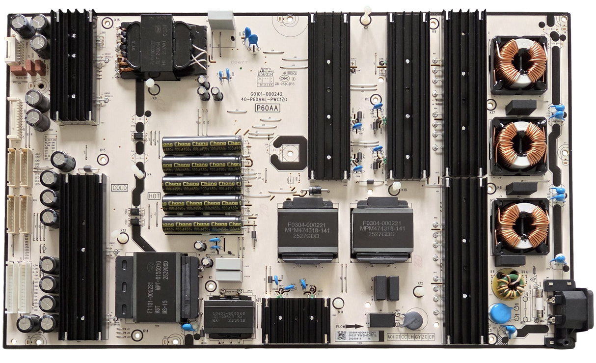 G0504-000645-Z00 TCL Power Supply, 40-P60AAL-PWC1ZG, 65QM8K