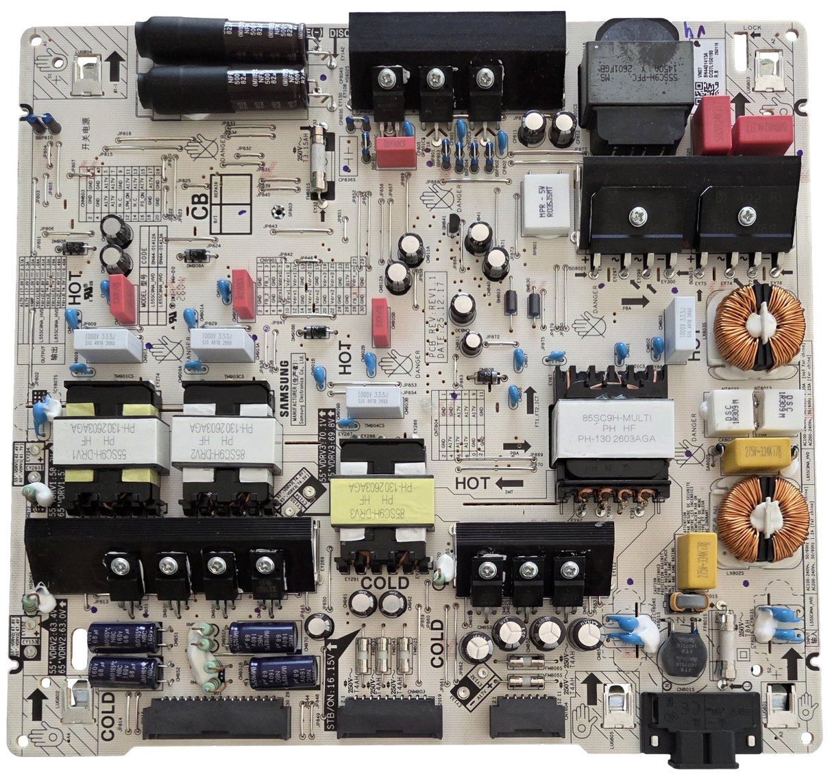 BN44-01413A Samsung Power Supply Board, L655C9NA_HVD , L55SC9NA_HVD, VN07 , MRN65R85HAFXZA