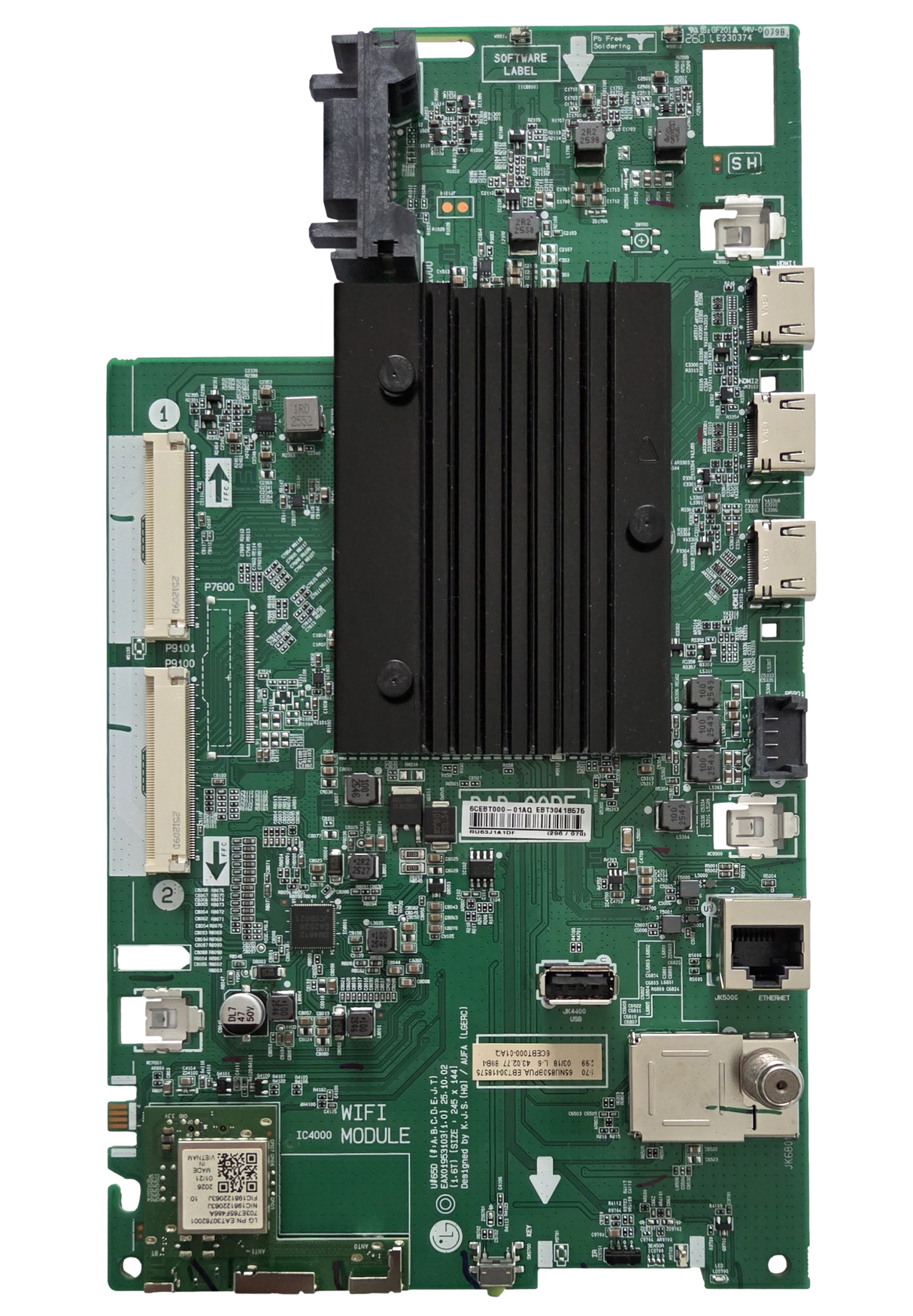 EBT30418575 LG Main Board, EAX01953103(1.0), 65NU850BPUA.BUSFLKR, 65NU850BPUA