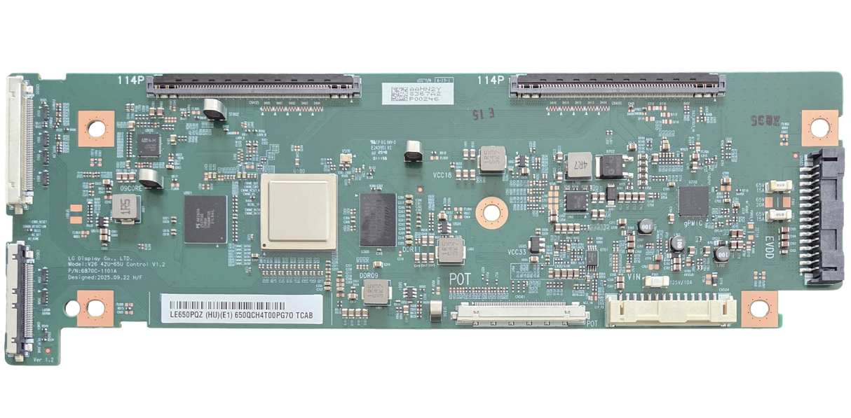 6871L-8367A LG T-Con Board, 6870C-1101A, OLED65C6PUA.DUSQLJR, OLED65C6PUA