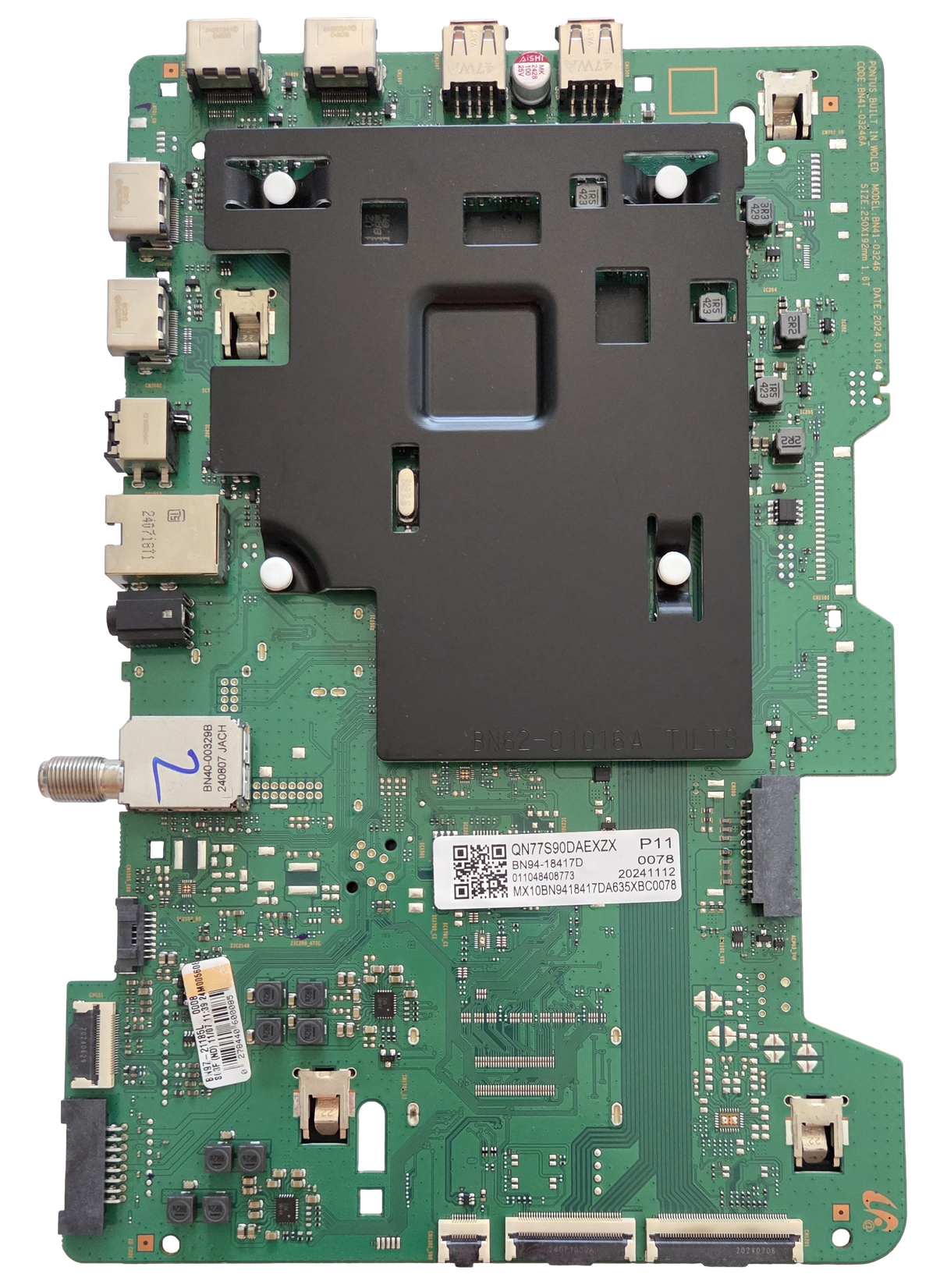 BN94-18417D Samsung Main Board, BN97-21185L, QN77S90DAEXZA
