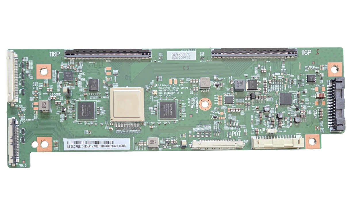 6871L-8092C, LG T-Con Board, 6870C-1075A, OLED48B5PUA.DUSQLJR, OLED48B5PUA
