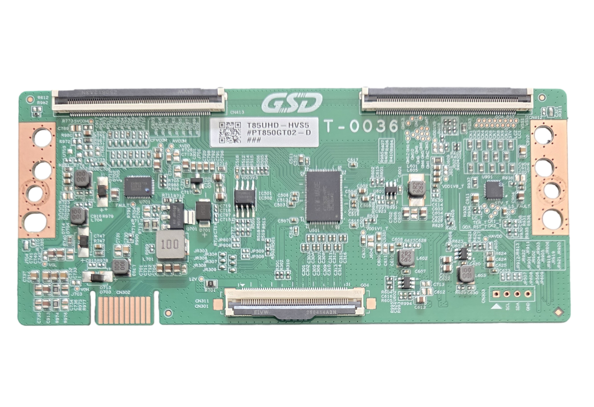 T85UHD-HVS5 Insignia T-Con, T-0036, PT850GT02-D, NS-85F501NA26