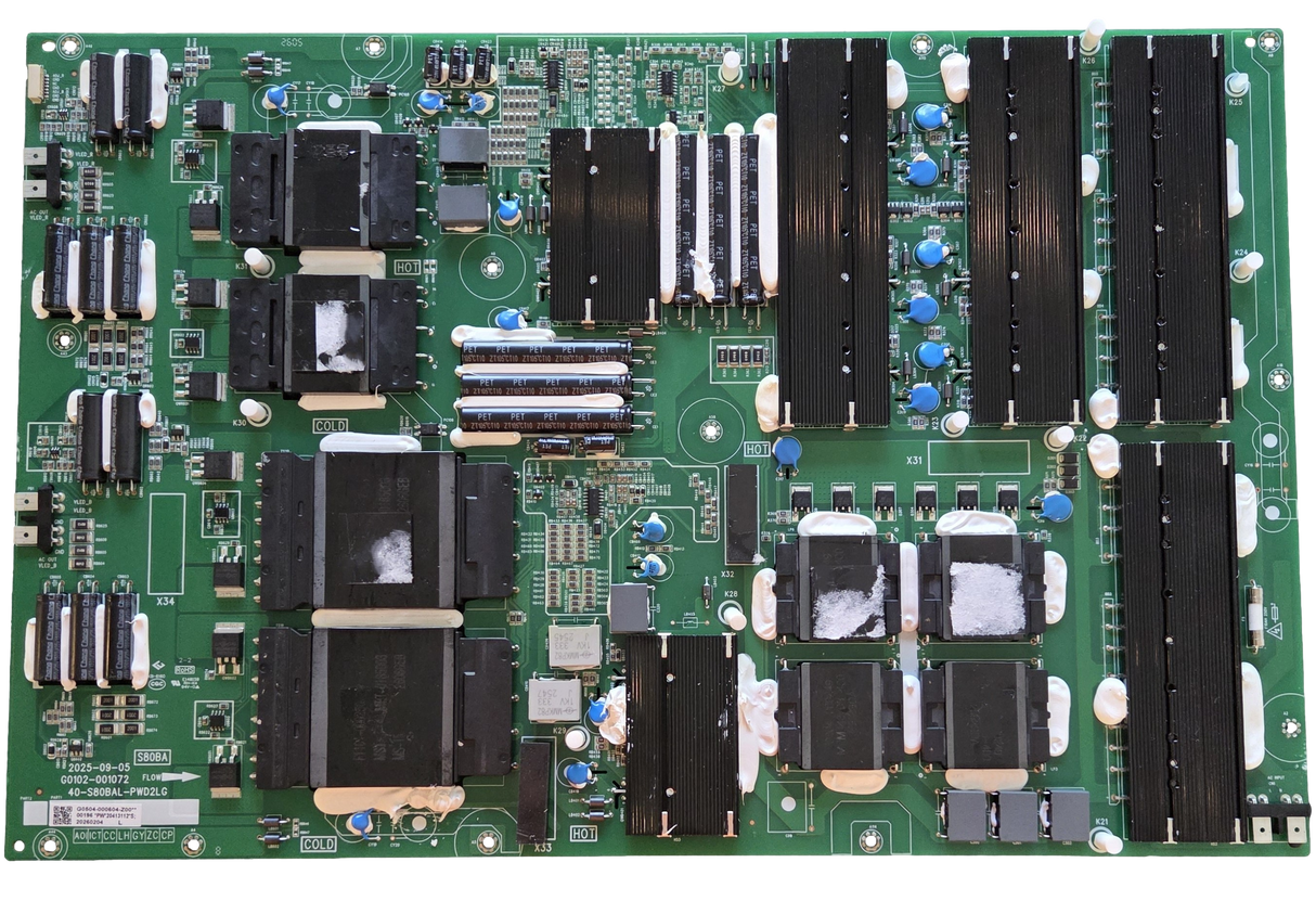 G0504-000604-Z00, TCL Power Supply Board, G0102-001072, 40-S80BAL-PWD2LG, 85RM9L