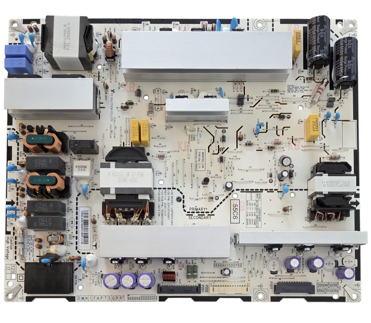 EAY30150651 LG Power Supply Board, LGP55CG-26OP, OLED55C6PUA