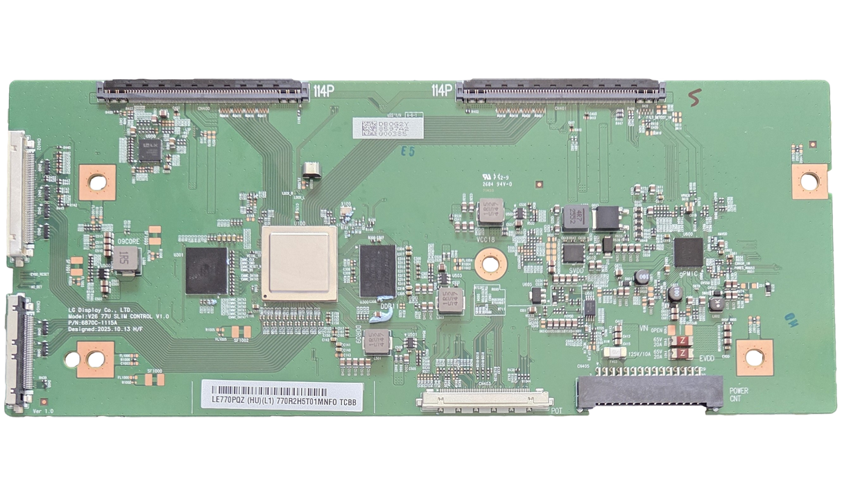 6871L-8597A LG T-Con Board, 6870C-1115A , OLED77G6WUA